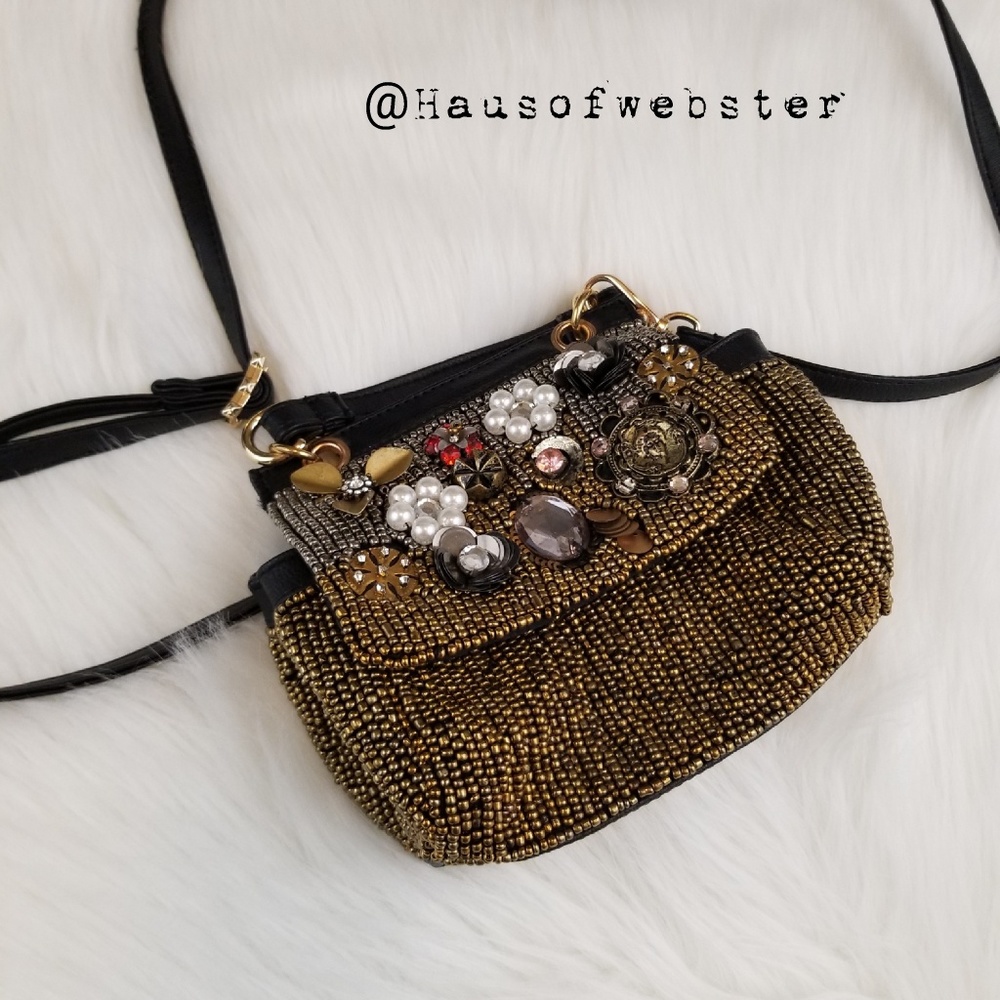 [Free people] NWOT rare beaded Ashton mini bag